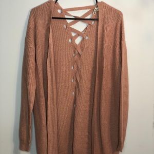 Long Warm Knitted Cardigan